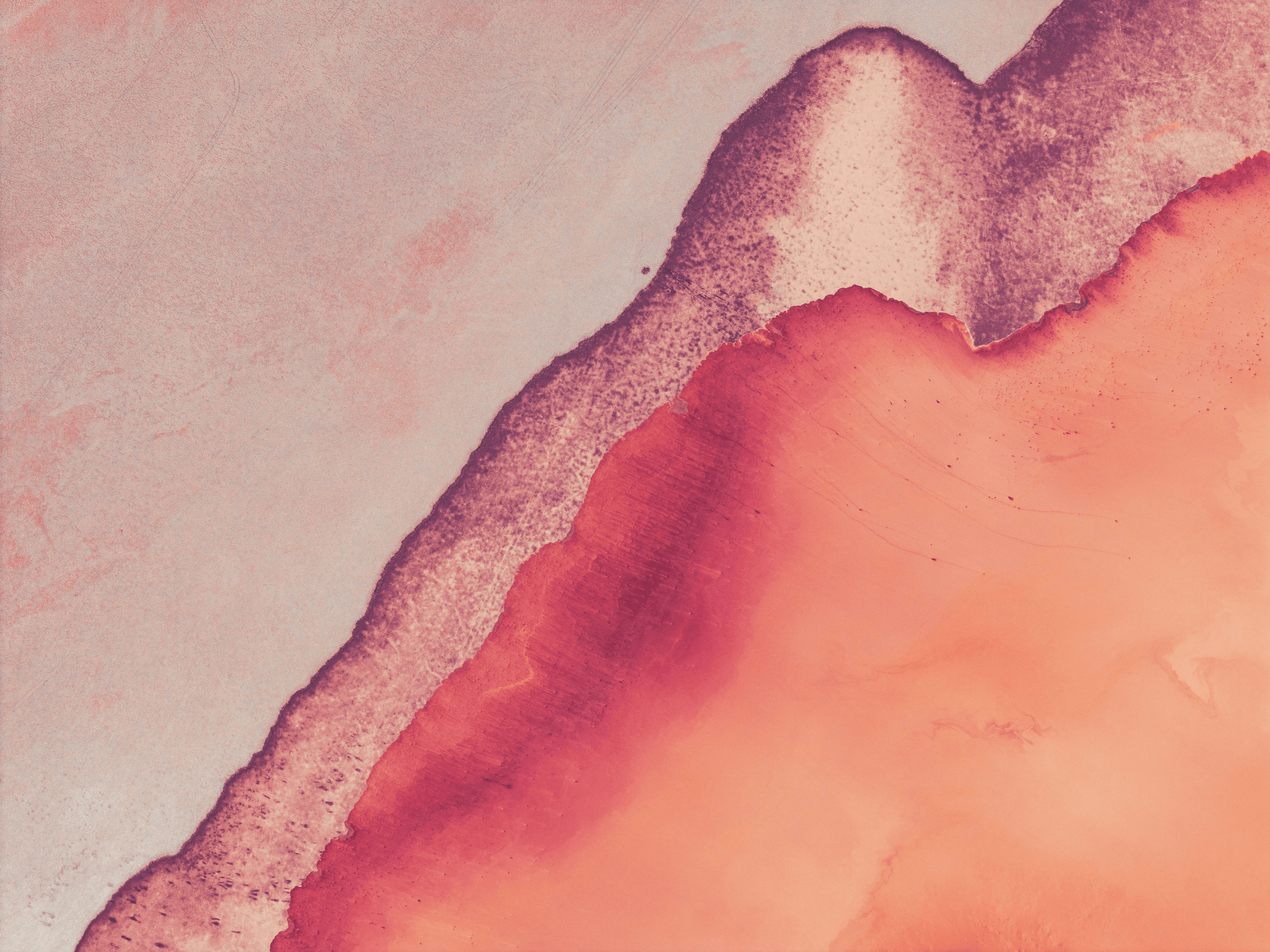 Red desert from above